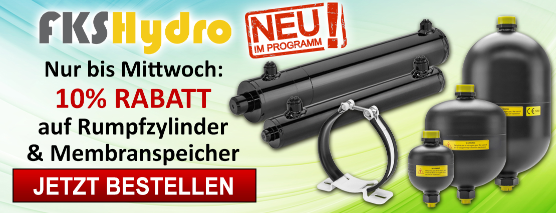 10% Rabatt auf die neuen Membranspeicher & Rumpfzylinder!