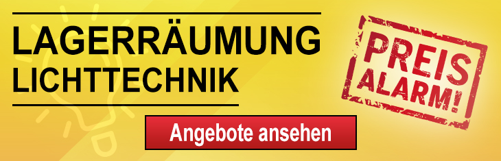 Lagerräumung Lichttechnik