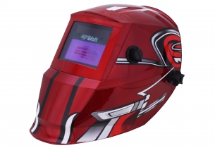Automatik Schweißhelm Racing Rot