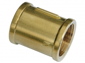 Doppelmuffe aus Messing 1