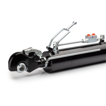 Befestigungsbügel mit Klemmschraube und Kugelstange für hydraulische Oberlenker mit Fanghaken Befestigungsbügel mit Klemmschraube und Kugelstange für hydraulische Oberlenker mit Fanghaken