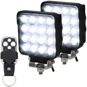 2x LED Arbeitsscheinwerfer 25W mit Funkfernbedienung 2x LED Arbeitsscheinwerfer 25W mit Funkfernbedienung