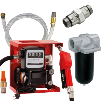 Sparpaket Diesel Hoftankstelle selbstansaugend 230V 60l/min + Dieselfilter waschbar Sparpaket Diesel Hoftankstelle selbstansaugend 230V 60l/min + Dieselfilter waschbar