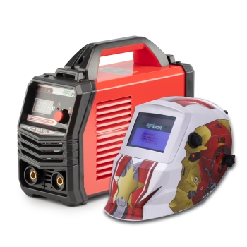 Inverter Schweißgerät mit Automatik Schweißhelm Hero Inverter Schweißgerät mit Automatik Schweißhelm Hero