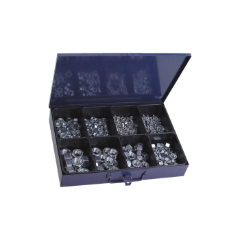 DIN 934 6-Kantmuttern Sortiment im Metallkasten, 340-tlg. DIN 934 6-Kantmuttern Sortiment im Metallkasten, 340-tlg.