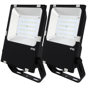 2x LED Fluter 50W 7.200lm Philips LED PCCooler Gehäuse 2x LED Fluter 50W 7.200lm Philips LED PCCooler Gehäuse