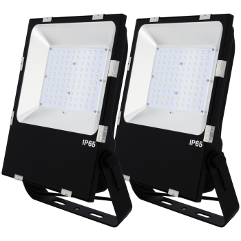2x LED Fluter 100W 15.950lm Philips LED PCCooler Gehäuse 2x LED Fluter 100W 15.950lm Philips LED PCCooler Gehäuse