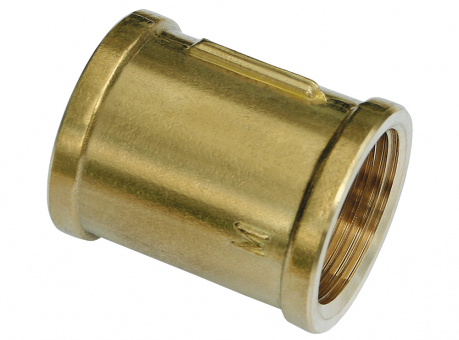 Messing Doppelmuffe 1 Zoll