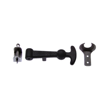 Haubenhalter 65mm  Gummi mit Halter komplett Haubenhalter 65mm  Gummi mit Halter komplett