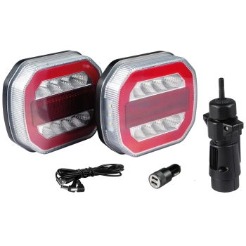LED Akku Anhänger Rückleuchtengarnitur mit Magnetfuß und Canbus LED Akku Anhänger Rückleuchtengarnitur mit Magnetfuß und Canbus