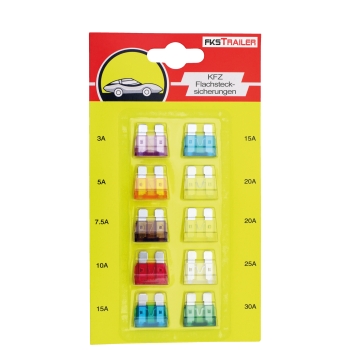 BLISTER KFZ-Flachstecksicherung (ATS) 10 St BLISTER KFZ-Flachstecksicherung (ATS) 10 St