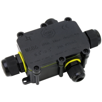 Anschlussdose 4-fach M686 IP65 für Mikrowellen Bewegungsmelder Anschlussdose 4-fach M686 IP65 für Mikrowellen Bewegungsmelder