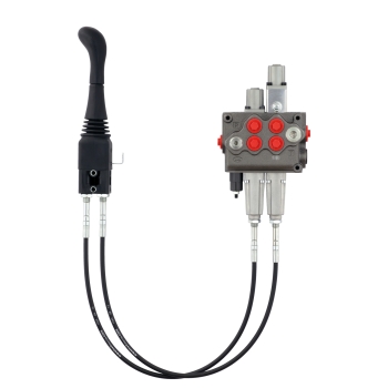 WALVOIL Frontladersteuergerät SD11/2 mit Kreuzhebel Seilzugventil 75l/315bar 1000mm WALVOIL Frontladersteuergerät SD11/2 mit Kreuzhebel Seilzugventil 75l/315bar 1000mm