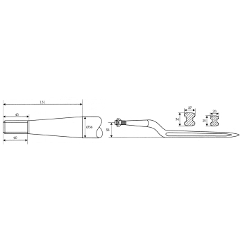 van Lengerich Silo-Block-Zinken, 815mm, 58mm gekr. M22x1,5 van Lengerich Silo-Block-Zinken, 815mm, 58mm gekr. M22x1,5