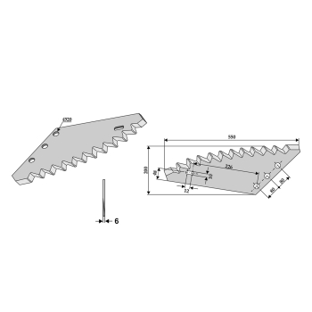 Futtermischwagenmesser passend zu Frasto 3,05kg 6mm Futtermischwagenmesser passend zu Frasto 3,05kg 6mm