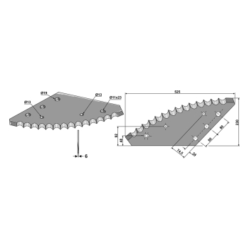 Futtermischwagenmesser passend zu Marchner 2,84kg 6mm Futtermischwagenmesser passend zu Marchner 2,84kg 6mm