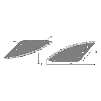 Futtermischwagenmesser passend zu Seko 2,8kg 6mm Orig.Nr. 24479003 Futtermischwagenmesser passend zu Seko 2,8kg 6mm Orig.Nr. 24479003