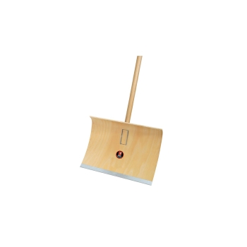 IDEAL Schneeräumer aus Schichtholz mit Alukante und Stiel IDEAL Schneeräumer aus Schichtholz mit Alukante und Stiel