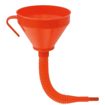 Trichter mit FLEX-Auslauf 160mm/1,3Liter (PE) mit Sieb Trichter mit FLEX-Auslauf 160mm/1,3Liter (PE) mit Sieb
