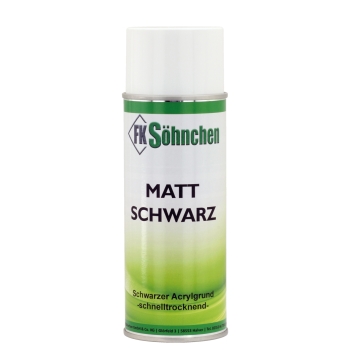 FKS-Matt-Schwarz HL Acryllack schnelltrocknend 400ml Dose FKS-Matt-Schwarz HL Acryllack schnelltrocknend 400ml Dose
