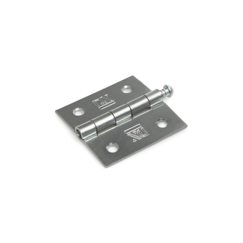 Scharnier 51 x 51 mm mit ausziehbarem Stift, verzinkt Scharnier 51 x 51 mm mit ausziehbarem Stift, verzinkt
