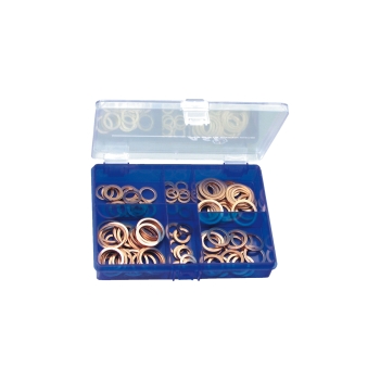 DIN 7603 Kupferdichtringe klein Sortiment im Kunststoffkasten DIN 7603 Kupferdichtringe klein Sortiment im Kunststoffkasten