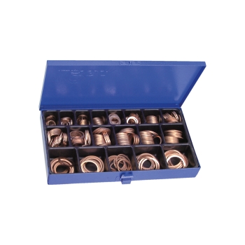 DIN 7603 Kupferdichtringe Sortiment im Stahlblechkasten DIN 7603 Kupferdichtringe Sortiment im Stahlblechkasten
