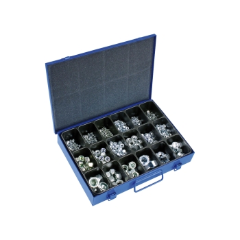 Muttern/S-Muttern Sortiment im Metallkasten, 710-tlg. Muttern/S-Muttern Sortiment im Metallkasten, 710-tlg.