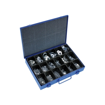 U-Scheiben/Federringe Sortiment im Metallkasten, 960-tlg. U-Scheiben/Federringe Sortiment im Metallkasten, 960-tlg.