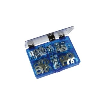 U-Scheiben Sortiment im Kunststoffkasten, 200-tlg. U-Scheiben Sortiment im Kunststoffkasten, 200-tlg.