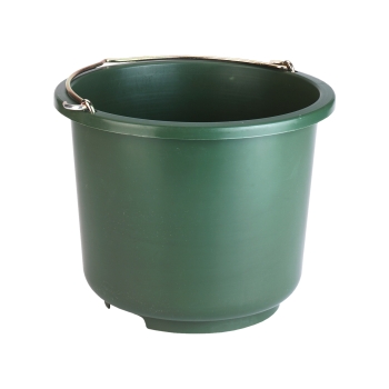 Baueimer Kunststoff "extrastark" 12 Liter, olivgrün Baueimer Kunststoff "extrastark" 12 Liter, olivgrün