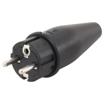 Kabel-Stecker 2-polig mit Schutzkontakten 1,5-2,5qmm, IP 44 Kabel-Stecker 2-polig mit Schutzkontakten 1,5-2,5qmm, IP 44