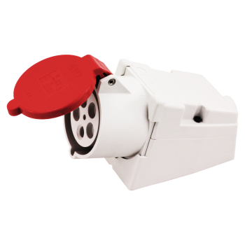 CEE-Wand-Steckdose 400V/16A/5-polig 1,5-2,5qmm, IP 44 CEE-Wand-Steckdose 400V/16A/5-polig 1,5-2,5qmm, IP 44