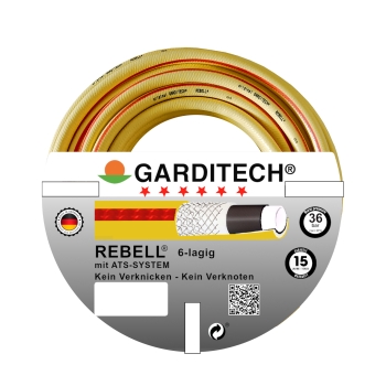Garditech® Wasserschlauch, 6-lagig, 1/2 Zoll, 20 Meter Garditech® Wasserschlauch, 6-lagig, 1/2 Zoll, 20 Meter