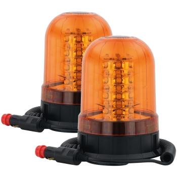 2x LED Aktions-Rundumleuchte mit Magnetfuß 2x LED Aktions-Rundumleuchte mit Magnetfuß