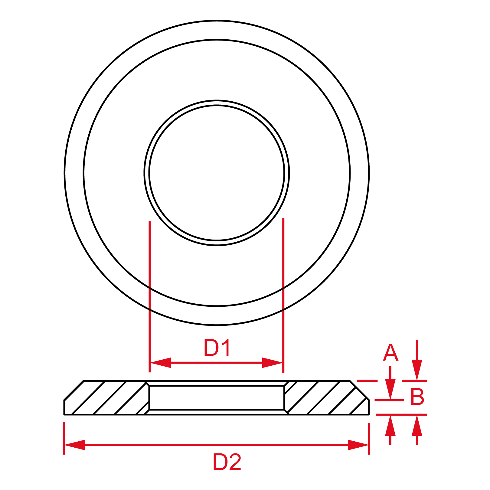 Produktbild von TMN Reduzierbuchse Unterlenker Kat.3 Auf Kat.2 – Reduzierung 36 Auf 28 Mm Für Traktoren