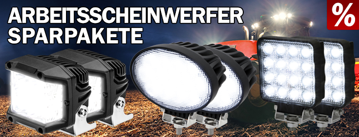 LED Arbeitsscheinwerfer Sparpakete - Jetzt sparen!